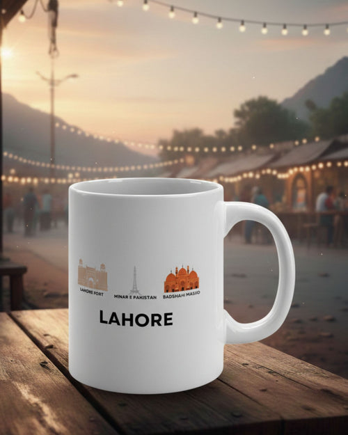 Lahore Landmark Lineup Mug | Pakistani Gift Idea | Gift For Pakistani | Pakistani Gift | Pakistani Dad Gift | Pakistani Gift For Her