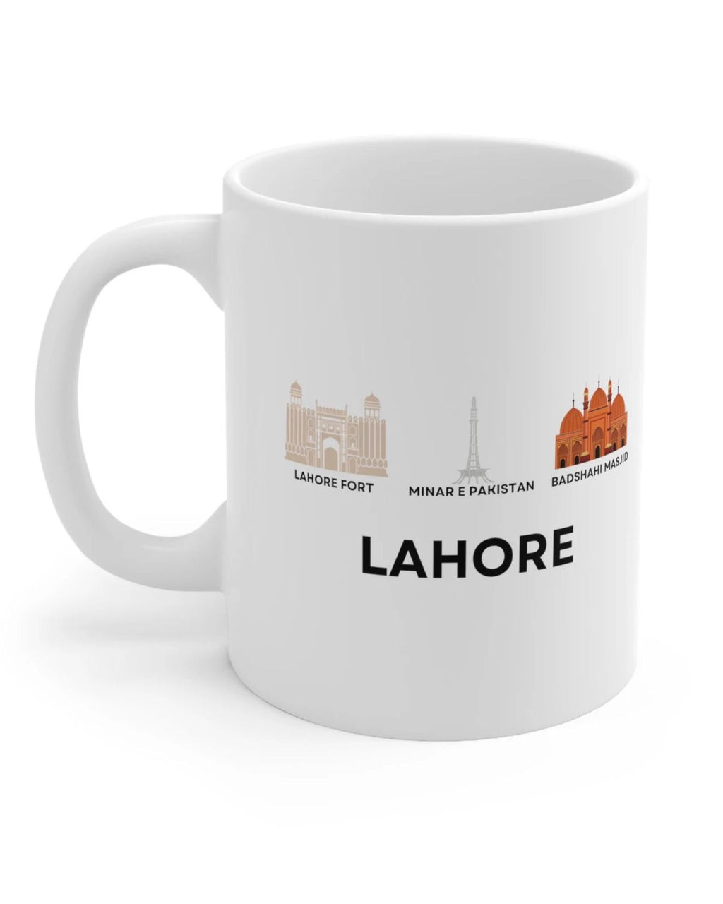 Lahore Landmark Lineup Mug | Pakistani Gift Idea | Gift For Pakistani | Pakistani Gift | Pakistani Dad Gift | Pakistani Gift For Her